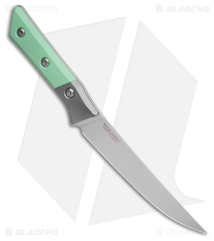 Microtech Boning Fixed Blade Kitchen Knife Caribbean Blue G-10/Ti (6.125" SW) 2 Microtech Boning Fixed Blade Kitchen Knife Caribbean Blue G-10/Ti (6.125" SW) - Image 2