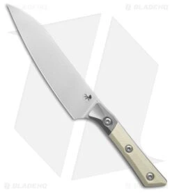 6" UTILITY KNIFE STONEWASH STANDARD TITANIUM BOLSTER IVORY G-10