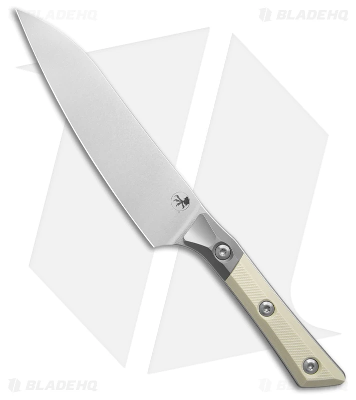 6" UTILITY KNIFE STONEWASH STANDARD TITANIUM BOLSTER IVORY G-10 1 6" UTILITY KNIFE STONEWASH STANDARD TITANIUM BOLSTER IVORY G-10