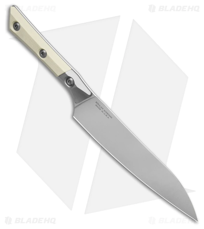 6" UTILITY KNIFE STONEWASH STANDARD TITANIUM BOLSTER IVORY G-10 2 6" UTILITY KNIFE STONEWASH STANDARD TITANIUM BOLSTER IVORY G-10 - Image 2