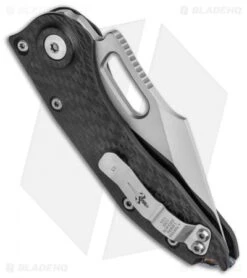 Marfione Custom Borka Blades Stitch Carbon Fiber Automatic Knife (3.75" Mirror) 6 Marfione Custom Borka Blades Stitch Carbon Fiber Automatic Knife (3.75" Mirror) -Microtech Marfione Custom Borka Blades Stitch Carbon Fiber Automatic Knife Mirror Polish BHQ 118912 LS Side