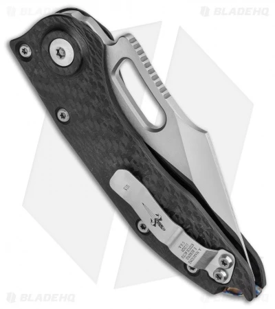 Marfione Custom Borka Blades Stitch Carbon Fiber Automatic Knife (3.75" Mirror) 3 Marfione Custom Borka Blades Stitch Carbon Fiber Automatic Knife (3.75" Mirror) - Image 3