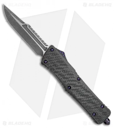 Marfione Custom Combat Troodon Interceptor OTF CF/Purple Ti (3.8" Fallout) 1 Marfione Custom Combat Troodon Interceptor OTF CF/Purple Ti (3.8" Fallout)