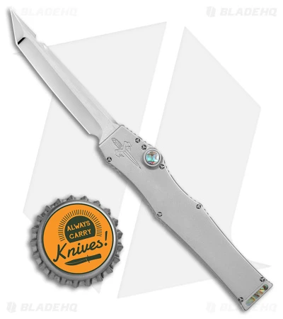 Marfione Custom Halo 3 Mini OTF Knife W/ Abalone Inlay (2" Two Tone Mirror/Star) 5 Marfione Custom Halo 3 Mini OTF Knife W/ Abalone Inlay (2" Two Tone Mirror/Star) - Image 5