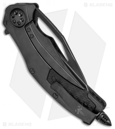 Marfione Custom Matrix-R Flipper Knife Carbon Fiber (3.75" High Polished DLC) 3 Marfione Custom Matrix-R Flipper Knife Carbon Fiber (3.75" High Polished DLC) - Image 3