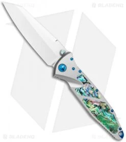 Marfione Custom Socom Elite Warcom Knife Abalone/SS (4" Mirror)