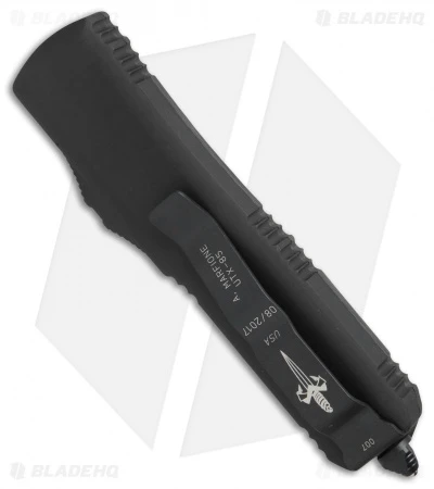 Marfione Custom UTX-85 OTF Automatic Knife CF W/ Blue Ringed HW (DLC Stonewash) 2 Marfione Custom UTX-85 OTF Automatic Knife CF W/ Blue Ringed HW (DLC Stonewash) - Image 2