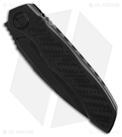 Microtech Anax S/E Frame Lock Knife Black Titanium/CF Inlay (3.8" DLC) 2 Microtech Anax S/E Frame Lock Knife Black Titanium/CF Inlay (3.8" DLC) - Image 2