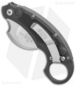Microtech Bastinelli Iconic Auto Karambit Knife (2.125" Stonewash) -Microtech Microtech Bastinelli Iconic Auto Karambit Knife Stonewash BHQ 109477 kp back