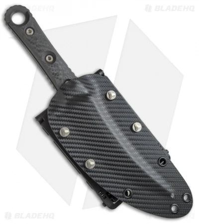Microtech Borka SBK Fixed Blade Knife Carbon Fiber (5" Black) 200-1DLC 3 Microtech Borka SBK Fixed Blade Knife Carbon Fiber (5" Black) 200-1DLC - Image 3