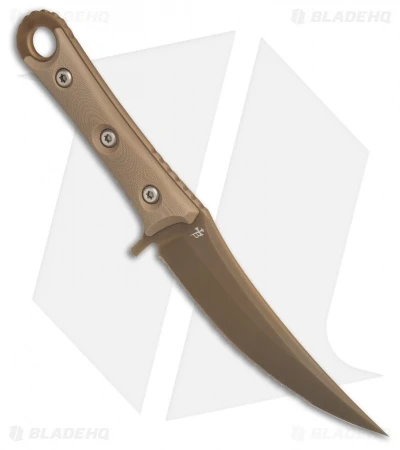 Microtech Borka SBK Fixed Blade Knife Tan G-10 (5" Tan PVD Full Serr) 200-3PVDTN 2 Microtech Borka SBK Fixed Blade Knife Tan G-10 (5" Tan PVD Full Serr) 200-3PVDTN - Image 2