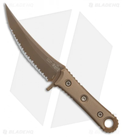 Microtech Borka SBK Fixed Blade Knife Tan G-10 (5" Tan PVD Full Serr) 200-3PVDTN 1 Microtech Borka SBK Fixed Blade Knife Tan G-10 (5" Tan PVD Full Serr) 200-3PVDTN