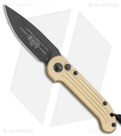 Microtech LUDT Automatic Knife Champagne Gold (3.4" Black) 1 Microtech LUDT Automatic Knife Champagne Gold (3.4" Black)