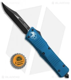 Microtech Combat Troodon Bowie OTF Knife Blue (3.8" Black) 7 Microtech Combat Troodon Bowie OTF Knife Blue (3.8" Black) -Microtech Microtech Combat Troodon Bowie OTF Blue Black BHQ 72308 jr bottlecap