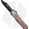 Microtech Combat Troodon Bowie OTF Knife Tan (3.8" Black) 146-1TA