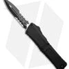 Microtech Combat Troodon D/E Gen III OTF Knife Black (4" Black Serr)