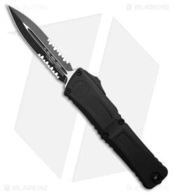 Microtech Combat Troodon D/E Gen III OTF Knife Black (4" Black Serr)