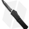 Microtech Combat Troodon D/E Gen III OTF Knife Black Al (4" Black Full Serr)