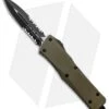 Microtech Combat Troodon D/E OTF Automatic OD Green G-10 (3.8" Black Serr)