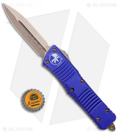 Microtech Combat Troodon D/E OTF Knife Purple (3.8" Bronze) 142-13PU 4 Microtech Combat Troodon D/E OTF Knife Purple (3.8" Bronze) 142-13PU - Image 4