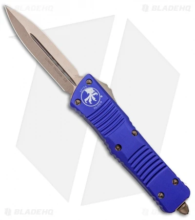 Microtech Combat Troodon D/E OTF Knife Purple (3.8" Bronze) 142-13PU 1 Microtech Combat Troodon D/E OTF Knife Purple (3.8" Bronze) 142-13PU