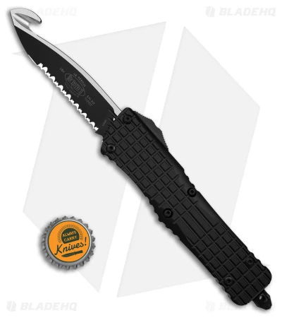 Microtech Combat Troodon Frag HS Rescue OTF Automatic Knife Black (4" Two-Tone) 4 Microtech Combat Troodon Frag HS Rescue OTF Automatic Knife Black (4" Two-Tone) - Image 4
