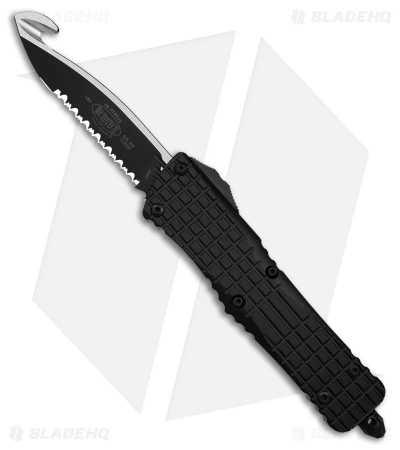 Microtech Combat Troodon Frag HS Rescue OTF Automatic Knife Black (4" Two-Tone) 1 Microtech Combat Troodon Frag HS Rescue OTF Automatic Knife Black (4" Two-Tone)