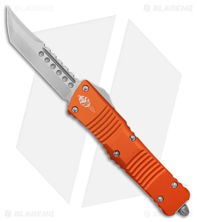 Microtech Combat Troodon Hellhound Signature Series OTF Knife Orange (3.8" SW) 1 Microtech Combat Troodon Hellhound Signature Series OTF Knife Orange (3.8" SW)