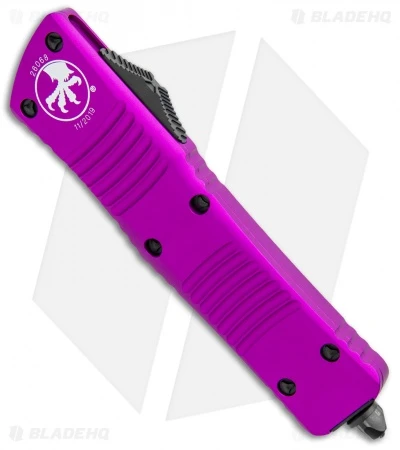 Microtech Combat Troodon OTF D/E Dagger Knife Violet (3.8" Black Plain) 2 Microtech Combat Troodon OTF D/E Dagger Knife Violet (3.8" Black Plain) - Image 2