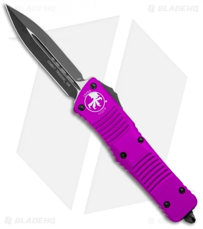 Microtech Combat Troodon OTF D/E Dagger Knife Violet (3.8" Black Plain) 1 Microtech Combat Troodon OTF D/E Dagger Knife Violet (3.8" Black Plain)