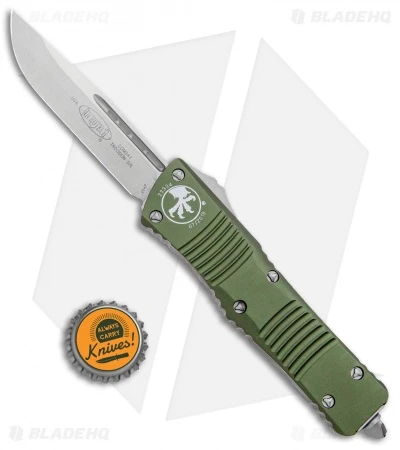 Microtech Combat Troodon S/E OTF Automatic Knife OD Green (3.8" Stonewash) 4 Microtech Combat Troodon S/E OTF Automatic Knife OD Green (3.8" Stonewash) - Image 4