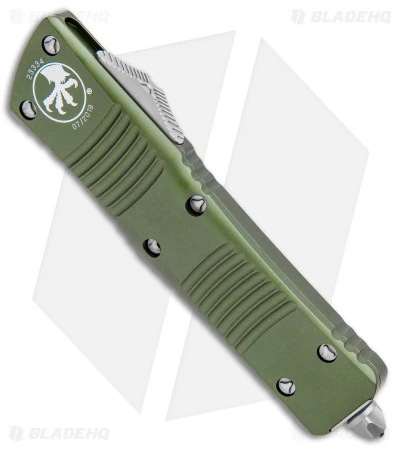Microtech Combat Troodon S/E OTF Automatic Knife OD Green (3.8" Stonewash) 2 Microtech Combat Troodon S/E OTF Automatic Knife OD Green (3.8" Stonewash) - Image 2