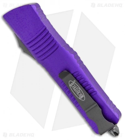 Microtech Combat Troodon S/E OTF Automatic Knife Purple (3.8" Black Serr) 3 Microtech Combat Troodon S/E OTF Automatic Knife Purple (3.8" Black Serr) - Image 3