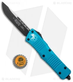 Microtech Combat Troodon S/E OTF Automatic Knife Turquoise (3.8" Black) 7 Microtech Combat Troodon S/E OTF Automatic Knife Turquoise (3.8" Black) -Microtech Microtech Combat Troodon SE OTF Auto Turquoise Black 143 1TQ BHQ 97174 jr bottlecap 1