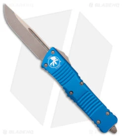 Microtech Combat Troodon S/E OTF Knife Blue (3.8" Bronzed Apocalyptic)