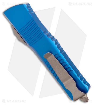 Microtech Combat Troodon S/E OTF Knife Blue (3.8" Bronzed Apocalyptic) 3 Microtech Combat Troodon S/E OTF Knife Blue (3.8" Bronzed Apocalyptic) - Image 3
