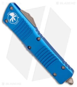 Microtech Combat Troodon S/E OTF Knife Blue (3.8" Bronzed Apocalyptic) 5 Microtech Combat Troodon S/E OTF Knife Blue (3.8" Bronzed Apocalyptic) -Microtech Microtech Combat Troodon SE OTF Blue Bronzed Apocalyptic BHQ 177329 jr spine