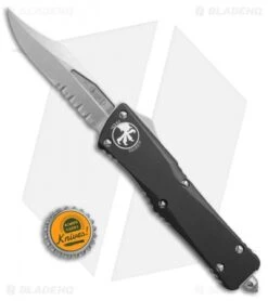 Microtech Combat Troodon S/E Bowie OTF Knife (3.8"Stonewash Serr) 146-11 7 Microtech Combat Troodon S/E Bowie OTF Knife (3.8"Stonewash Serr) 146-11 -Microtech Microtech Combat Troodon SE bowie sw serr BHQ 67609 er size
