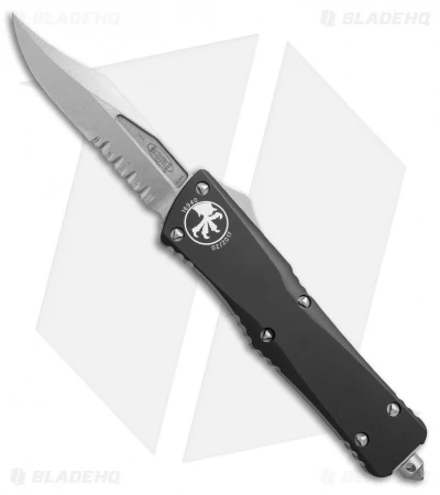 Microtech Combat Troodon S/E Bowie OTF Knife (3.8"Stonewash Serr) 146-11 1 Microtech Combat Troodon S/E Bowie OTF Knife (3.8"Stonewash Serr) 146-11