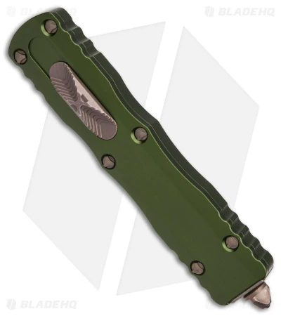 Microtech Dirac Dagger OTF Automatic Knife OD Green (2.88" Bronze Apocalyptic) 2 Microtech Dirac Dagger OTF Automatic Knife OD Green (2.88" Bronze Apocalyptic) - Image 2