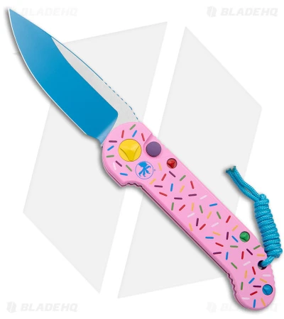 Microtech Exclusive Dessert Warrior LUDT Automatic Knife (3.4" Blue) 1 Microtech Exclusive Dessert Warrior LUDT Automatic Knife (3.4" Blue)