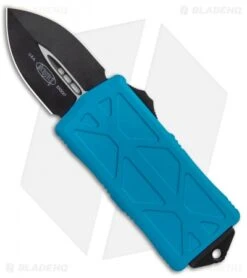 Microtech Exocet Dagger CA Legal OTF Automatic Knife Teal (1.9" Black)