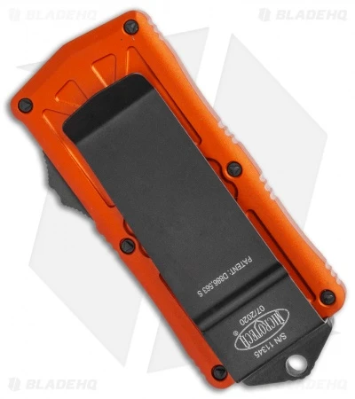 Microtech Exocet Dagger CA Legal OTF Automatic Orange (1.9" Black Serr) 157-2OR 3 Microtech Exocet Dagger CA Legal OTF Automatic Orange (1.9" Black Serr) 157-2OR - Image 3
