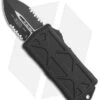 Microtech Exocet Dagger CA Legal OTF Automatic Black (1.9" Black Serr) 157-2T