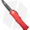 Microtech Hera D/E Auto Knife Red Aluminum (3" Black Serr)