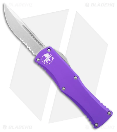 Microtech Hera S/E Partial Serrated OTF Auto Knife Purple Alum (3" Apoc)703-11PU 1 Microtech Hera S/E Partial Serrated OTF Auto Knife Purple Alum (3" Apoc)703-11PU