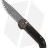 Microtech LUDT Automatic Knife Black Aluminum (4" Bead Blasted Serrated ATS-34)
