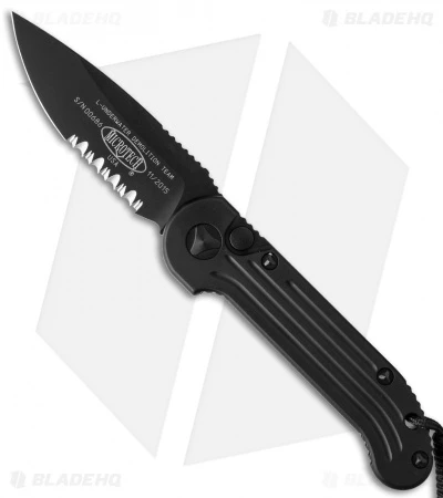 Microtech LUDT Automatic Knife Tactical (3.4" Black Serr) 135-2T 1 Microtech LUDT Automatic Knife Tactical (3.4" Black Serr) 135-2T