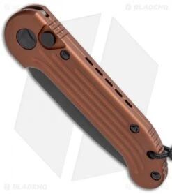 Microtech LUDT Automatic Knife Tan Aluminum (3.4" Black) 5 Microtech LUDT Automatic Knife Tan Aluminum (3.4" Black) -Microtech Microtech LUDT Auto Tan Aluminum Black BHQ 117571 jr spine