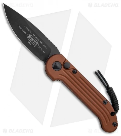 Microtech LUDT Automatic Knife Tan Aluminum (3.4" Black) 1 Microtech LUDT Automatic Knife Tan Aluminum (3.4" Black)